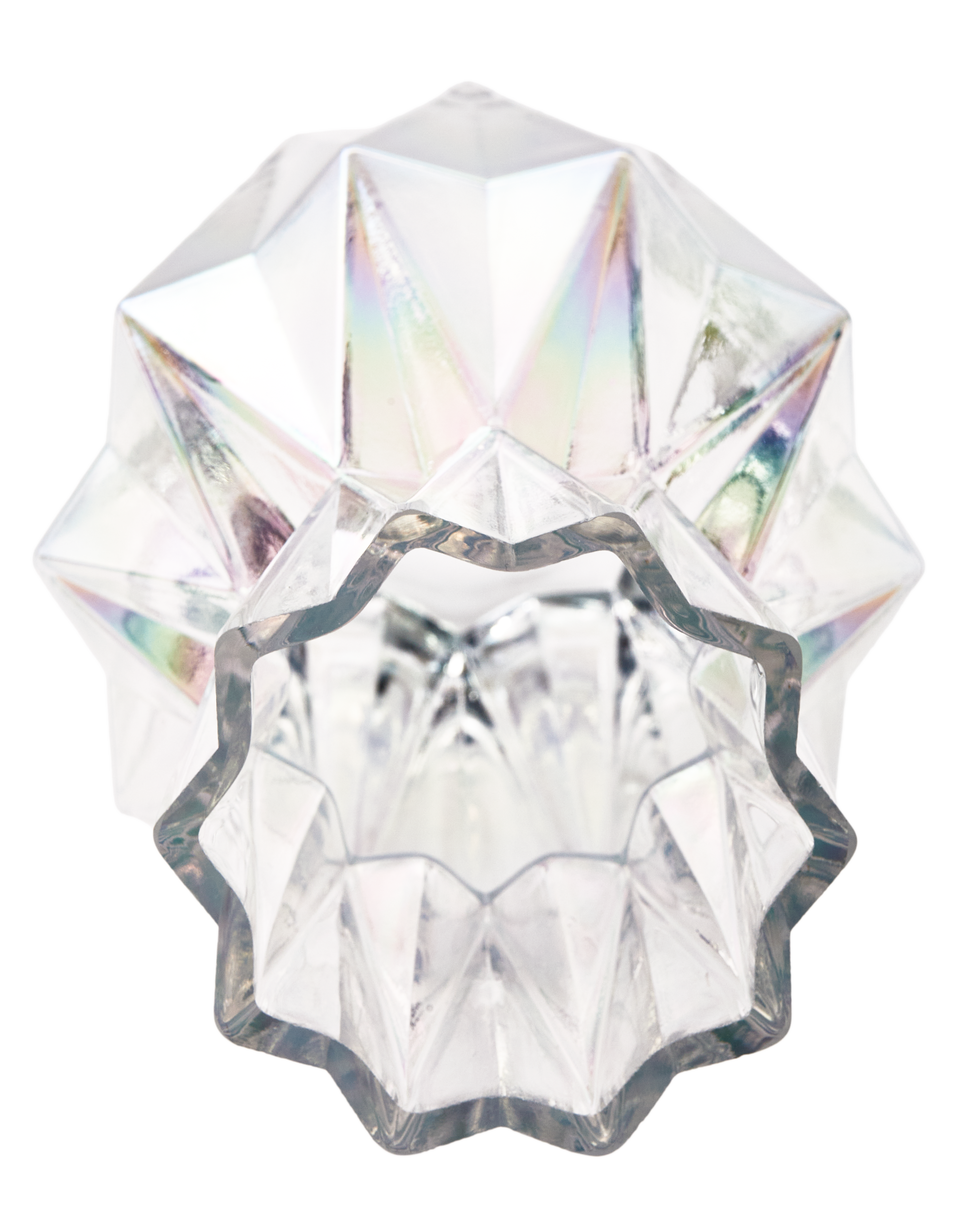 POLSPOTTEN  Glass Folds vase, S - multi