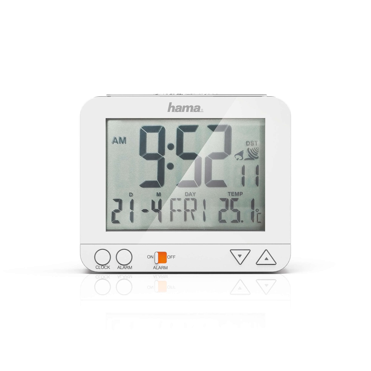 HAMA Vekkerklokke RC550 Radio Hvit