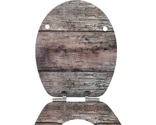 form&style toiletzitting van houten planken en MDF met soft-close mechanisme