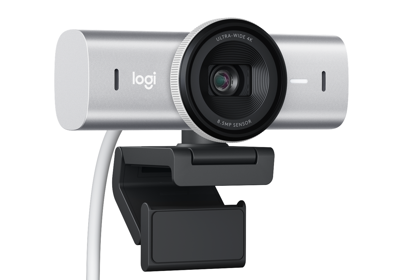 Logitech - MX Brio Ultra HD 4K Collaboration and Streaming Webcam - Pale Grey