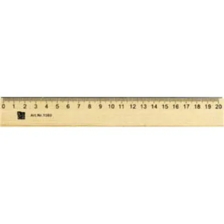 Alco 1560 Holzlineal, naturfarben 20cm