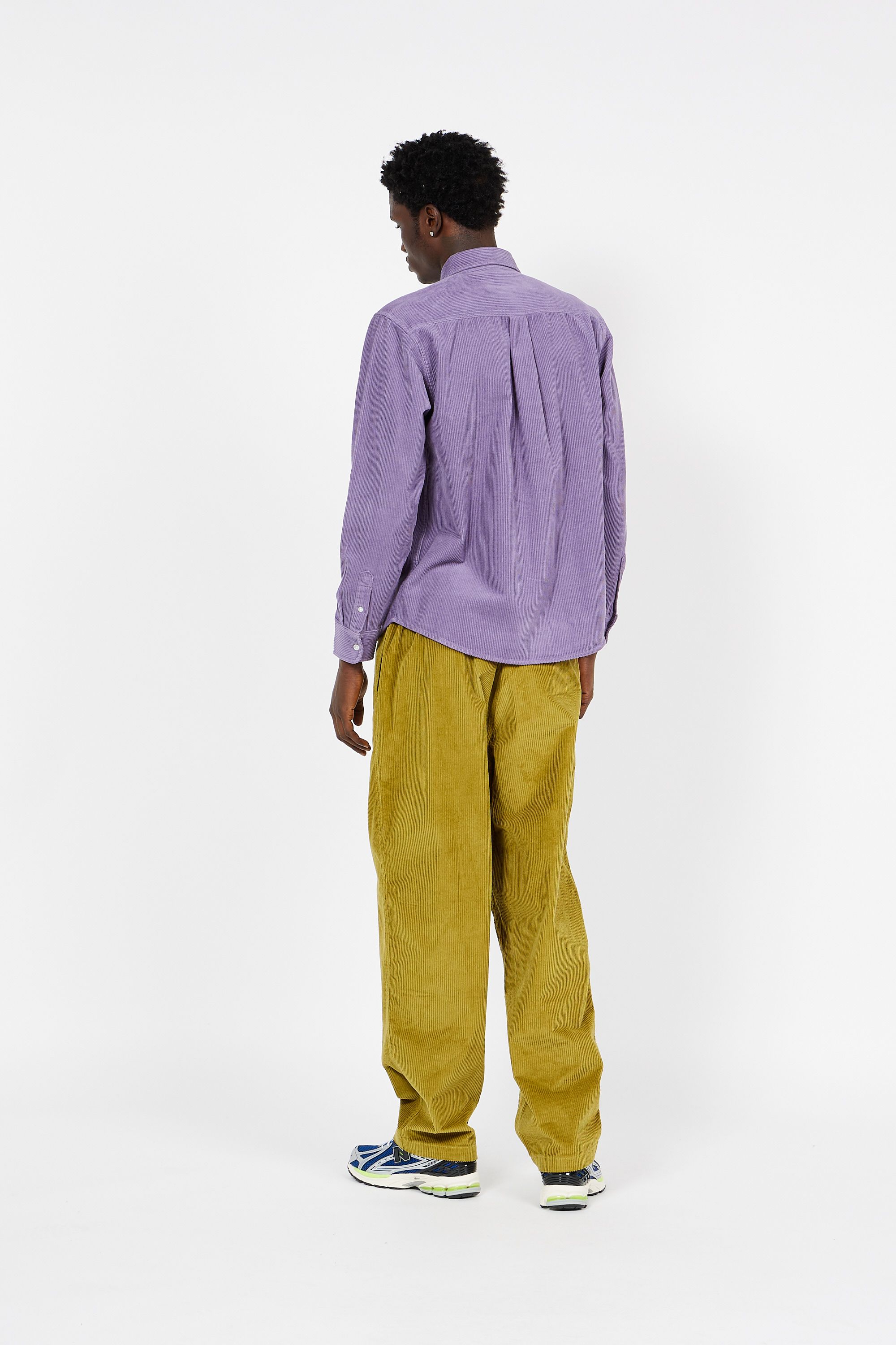CARHARTT WIP Surchemise col américain en coton  L/S MADISON CORD  Violet