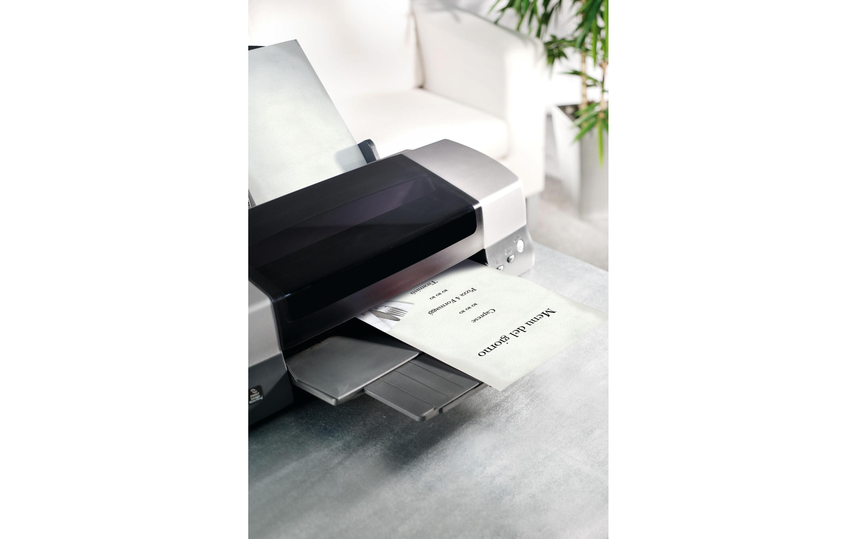 Motivpapier DP125 Menü Speisen, A4, 50 BlattPapier für Speisekarten