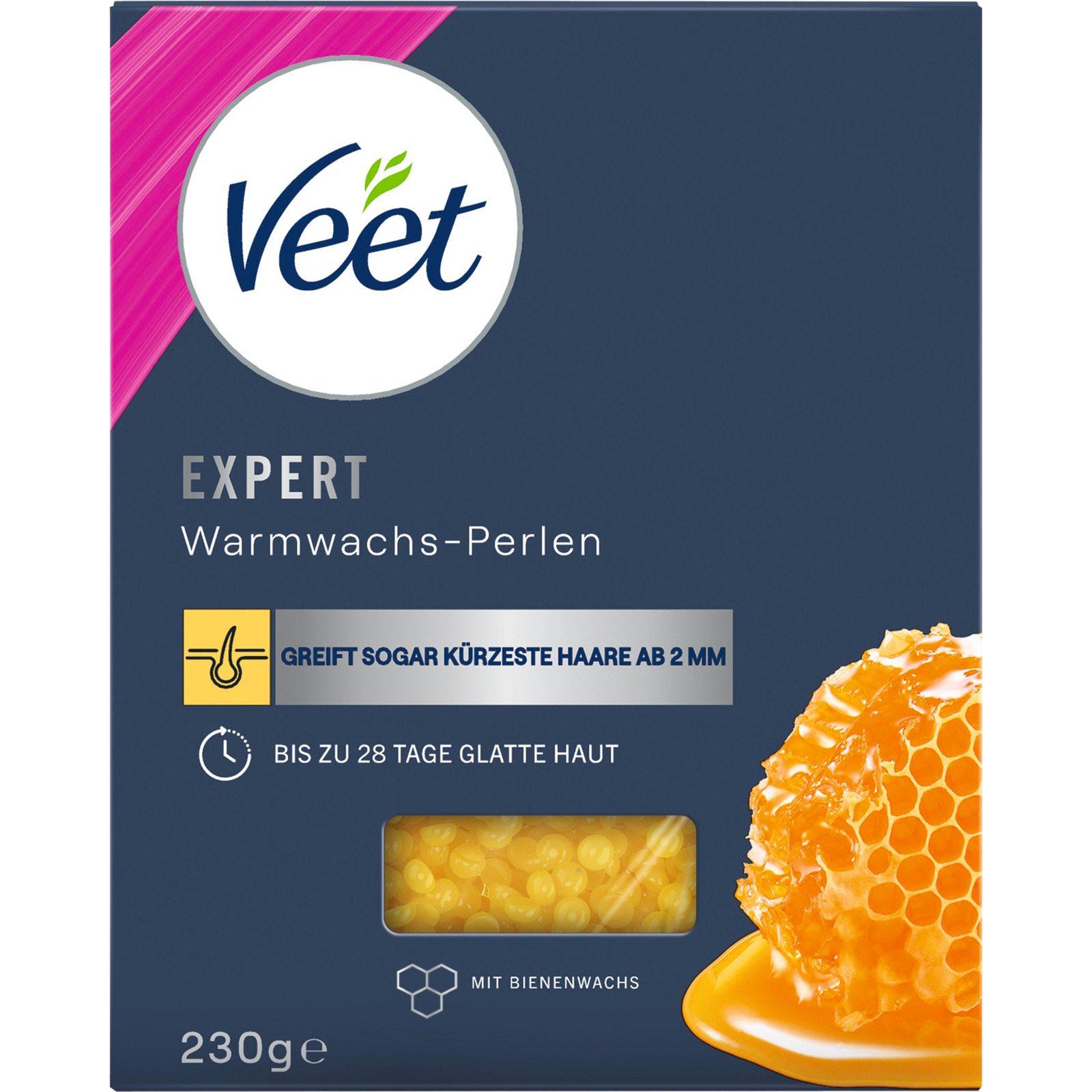 Veet Warmwachs Perlen mit Bienenwachs 230 g