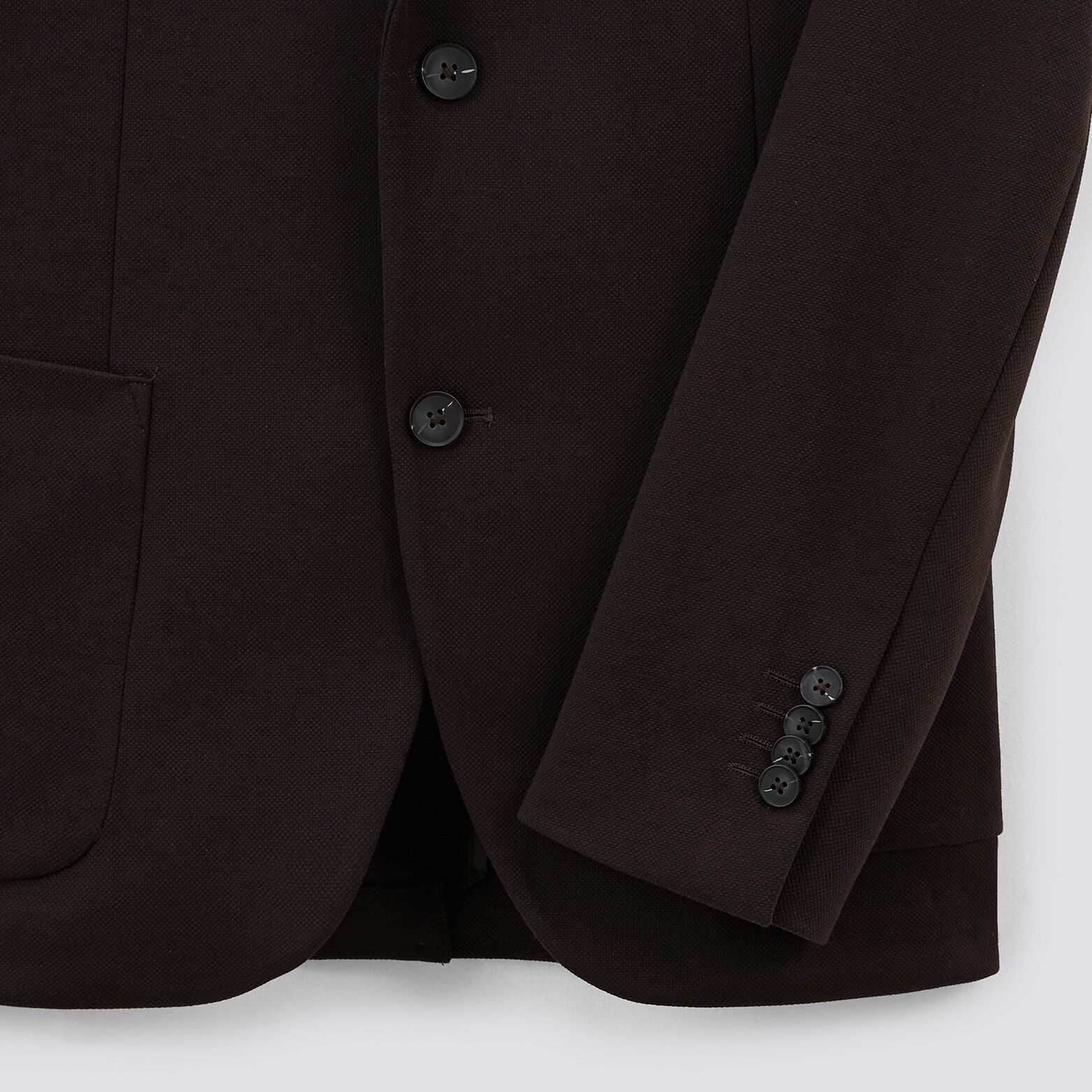 Veste maille slim Marron