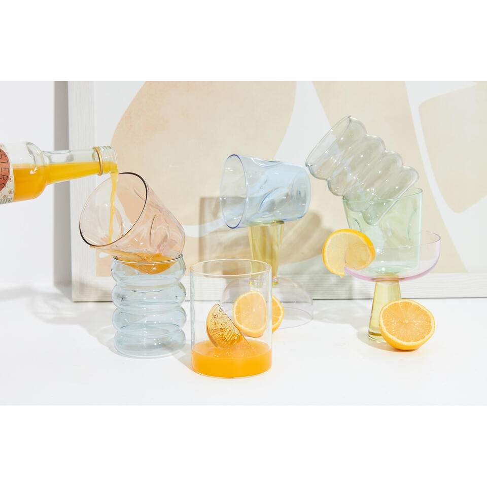 Waterglas Wavy Grijs - 350 ml