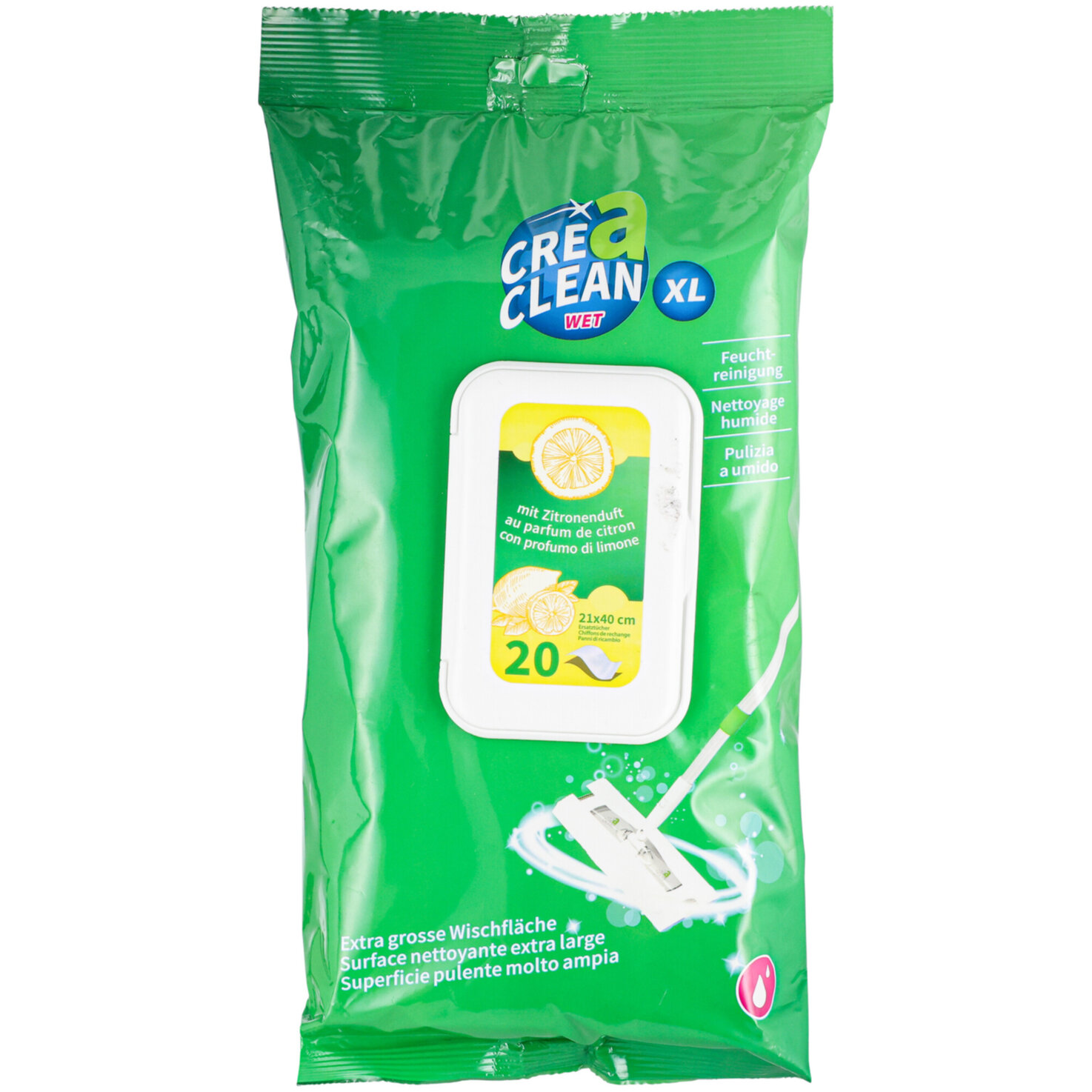 CREaCLEAN Feuchte Ersatztücher XL 20 Stück