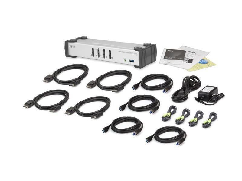Aten KVM Switch CS1914-AT-G 4-Port USB 3.0 DisplayPort KVMP Switch