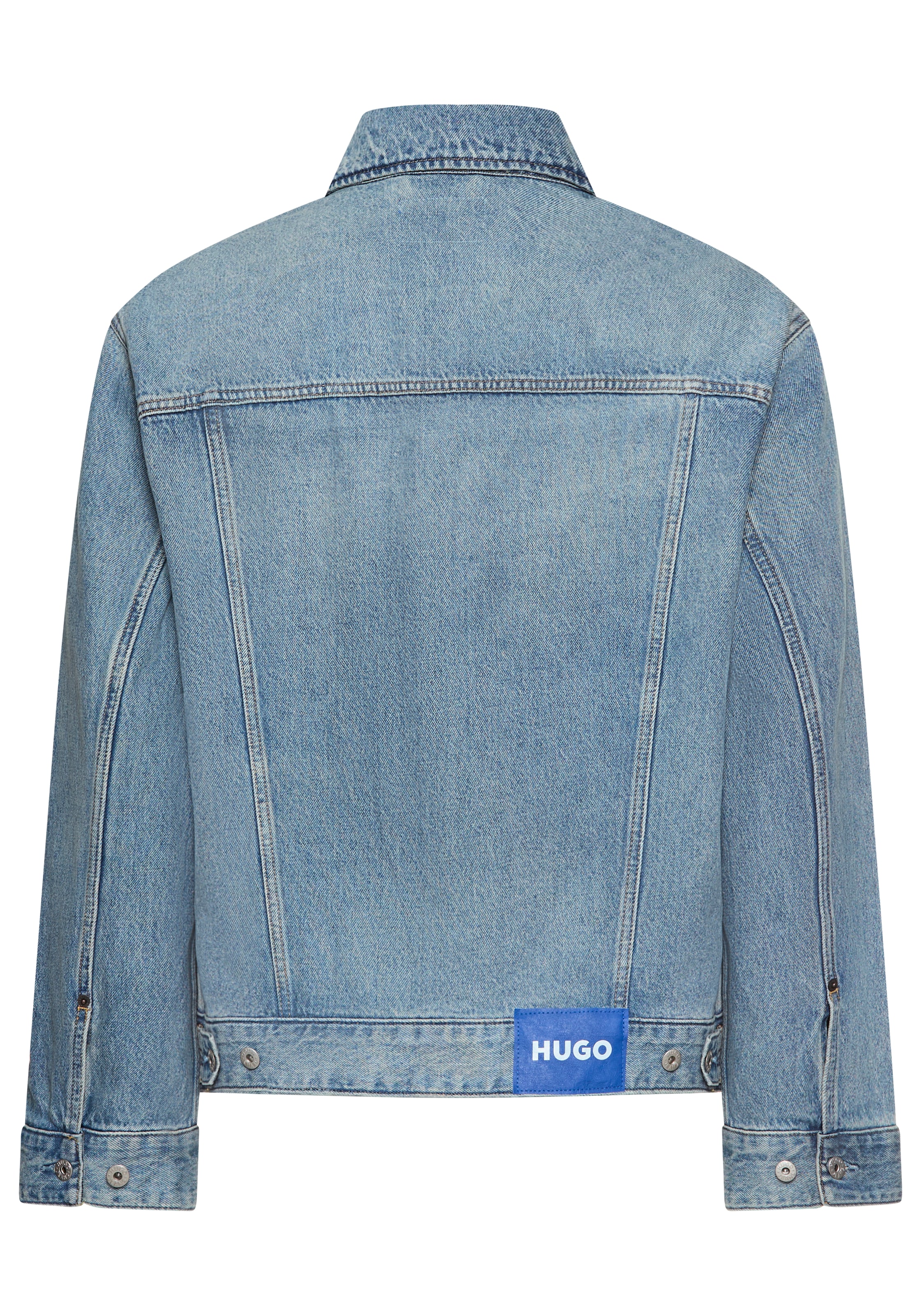 HUGO Blue Jeansjacke »Kirkby« loose fit, Stone-washed-Effekt