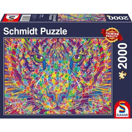 Schmidt Spiele Puzzle - Wild at Heart, Tiger, 2000 Teile