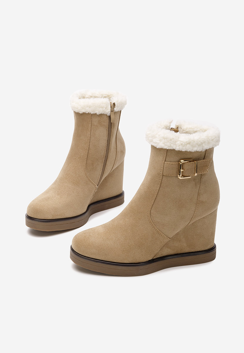 Bottines compensées kaki Biannca V2