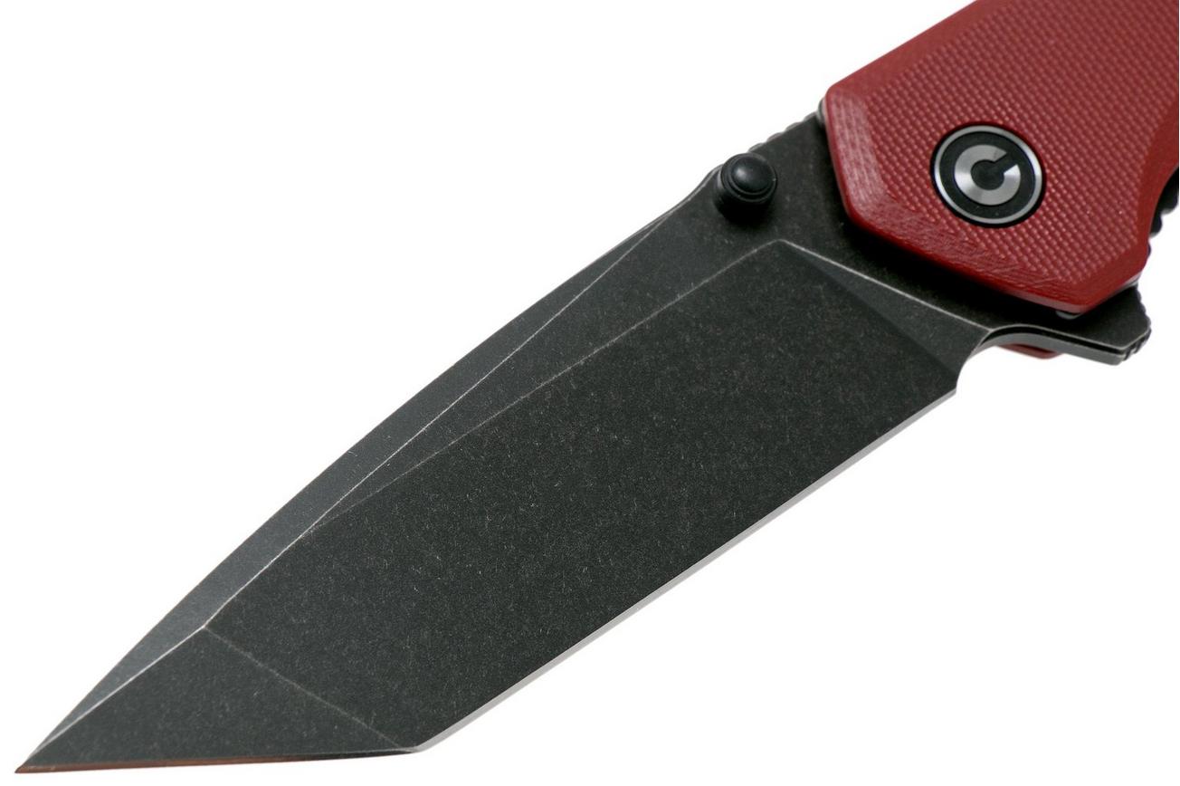 Civivi Brazen C2023B Tanto Red, Blackwashed zakmes