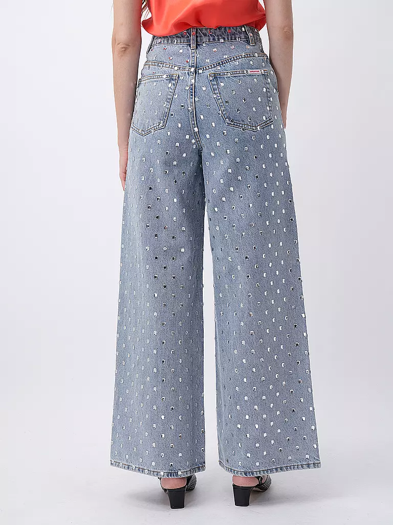 SELF-PORTRAIT Jeans hellblau