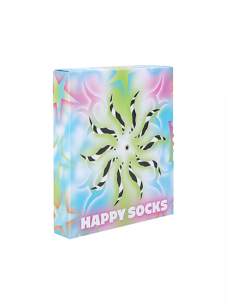 HAPPY SOCKS Damen Geschenkset SPINNING WHEEL 2er Pkg 36-40 white bunt
