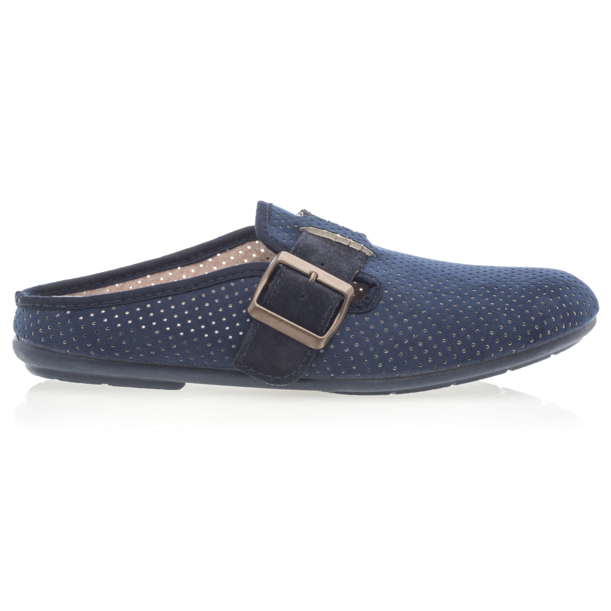 Pantoufles mules Femme bleu marine