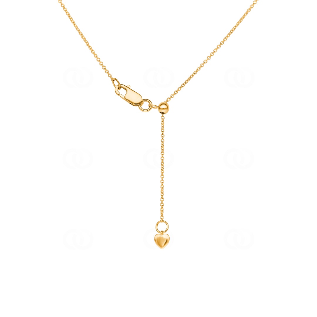 Collier 750/18 K Gelbgold mit Diamanten 0.50ct H/Si