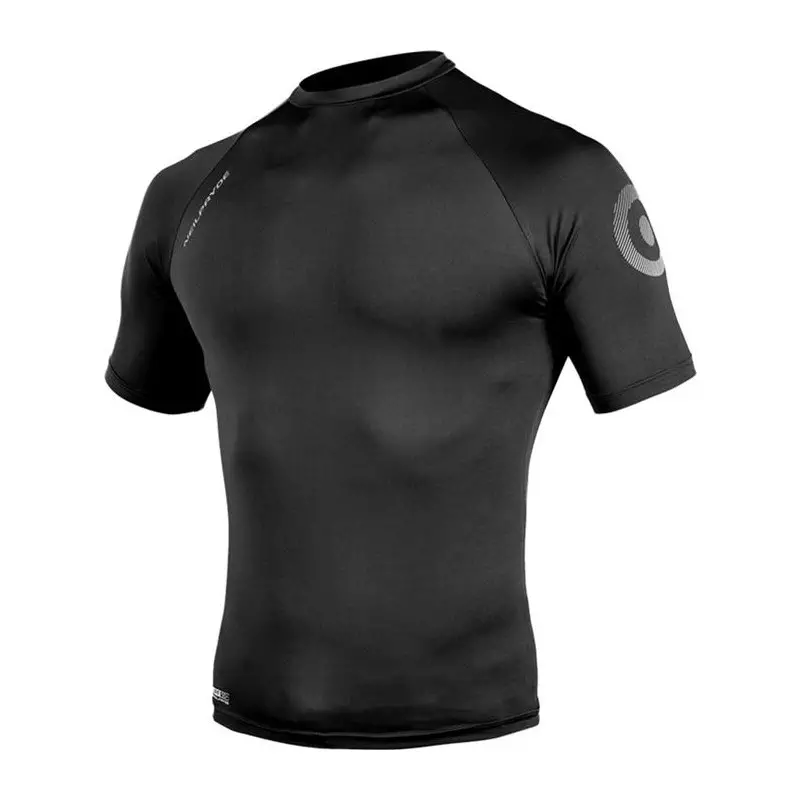 Lycra NEILPRYDE Rise Rash Guard S/S C3 black / white print