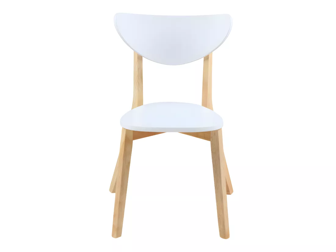 Ensemble table + 6 chaises - CARINE - Blanc