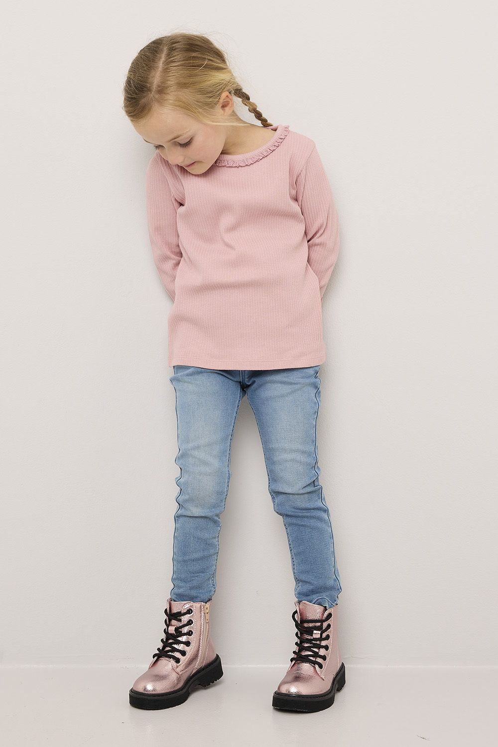 Jeans med elastikk i midjen