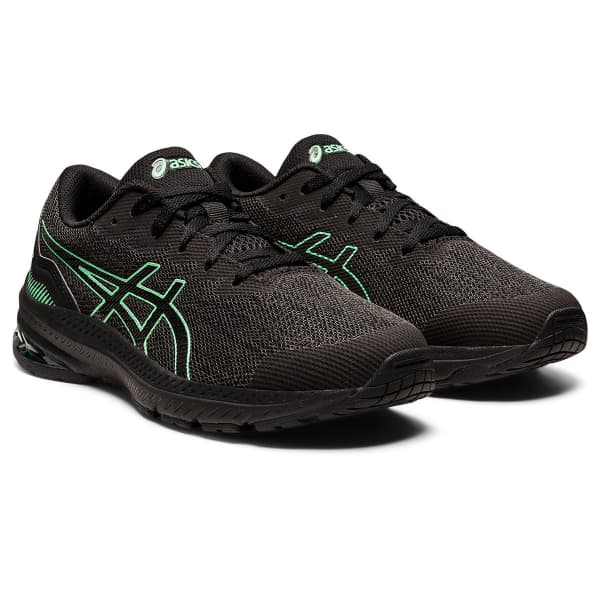 Chaussure running ASICS GT-1000 11 GS GRAPHITE GREY/NEW LEAF