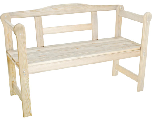 Tuinbank, Friese bank, hout, 2-zits, natuurlijke afwerking
