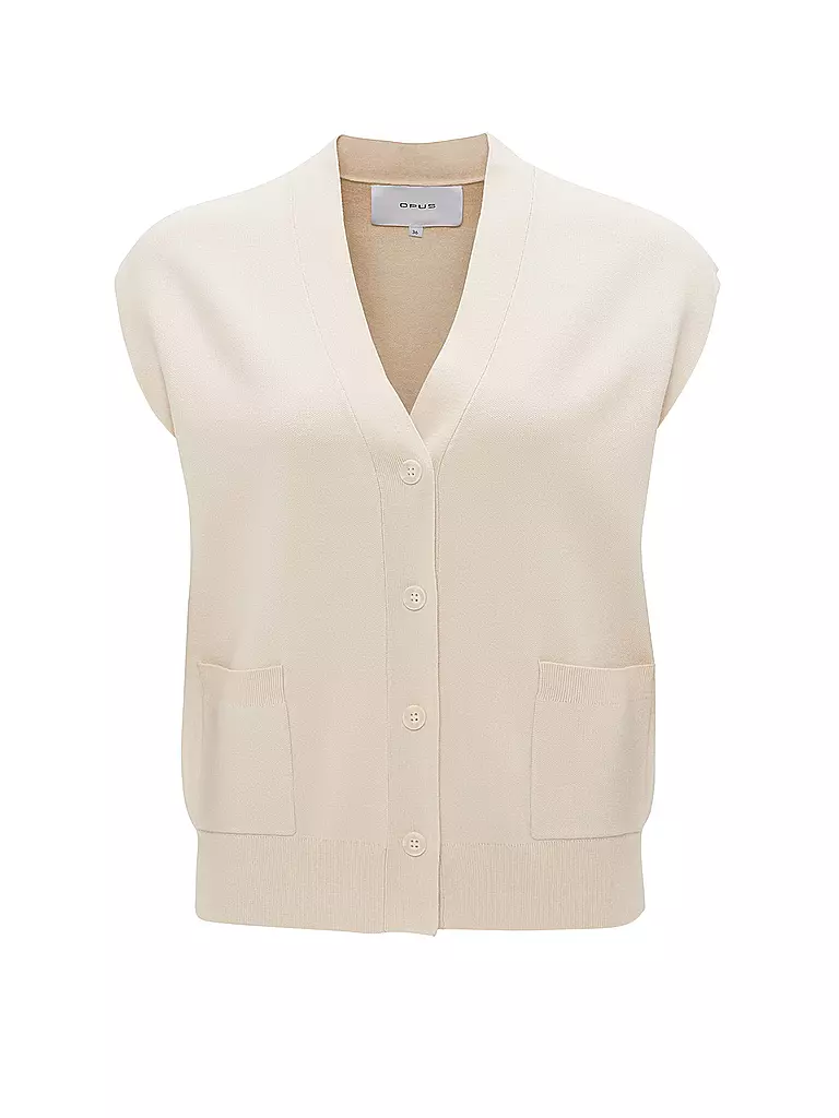 OPUS Strickgilet DASSIMA creme