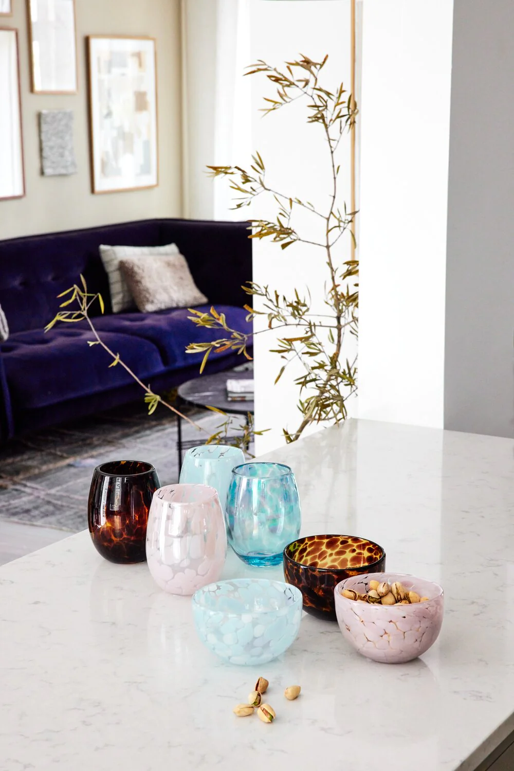 Bahne Interior  Dots skål - Amber