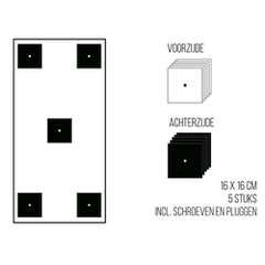 Magneetbord mat - krijtbord mosgroen 60x150 cm