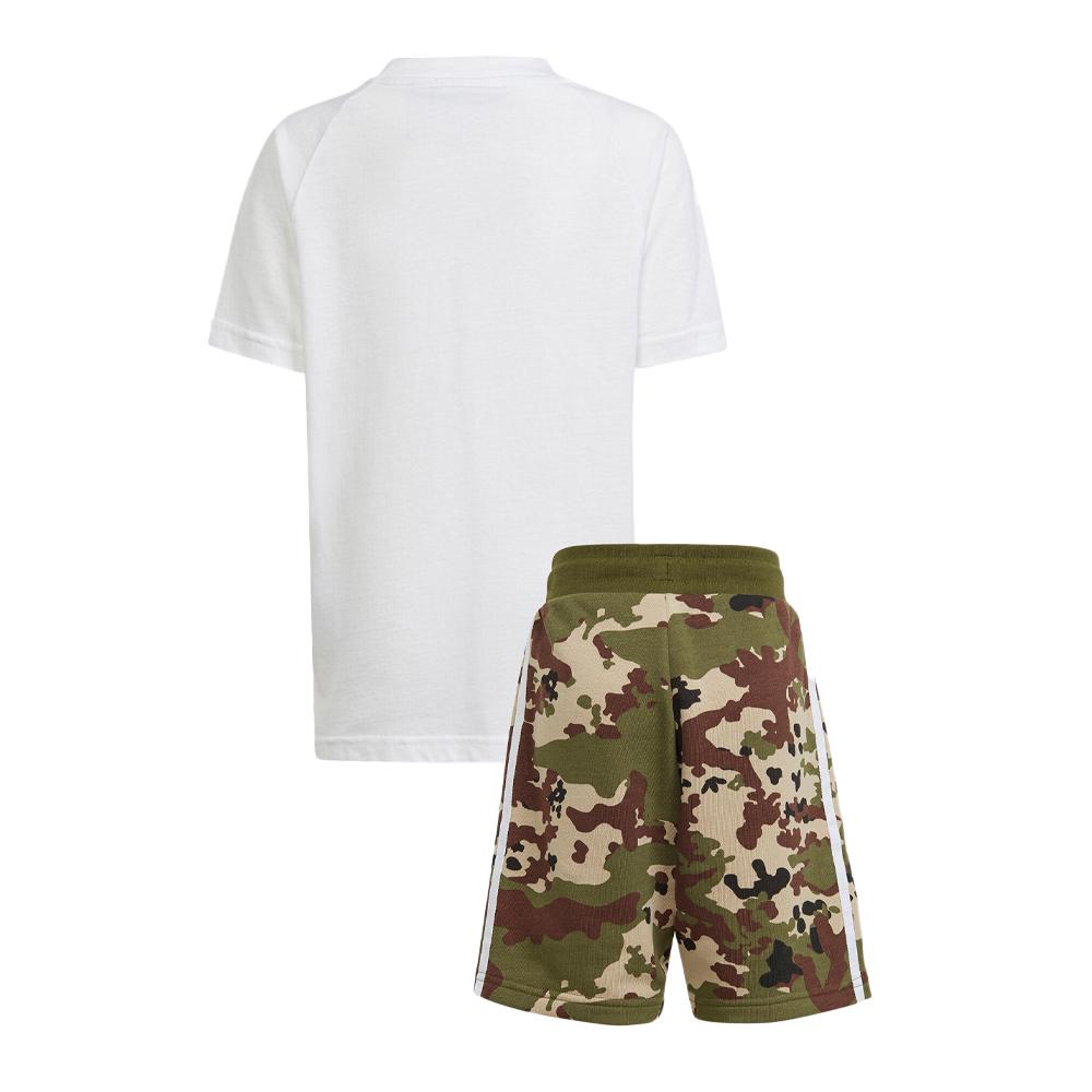 Adidas Ensemble Camouflage Blanc/Vert Garçon Adidas IS3282