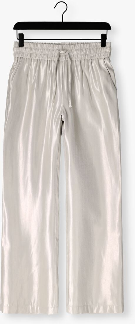 zilveren aimee the label wijde broek faith trouser