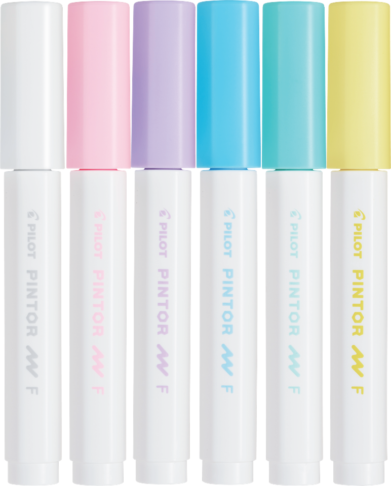 Pilot - Pintor Marker Fine Pastel Mix 6 farver (Fin Tip)