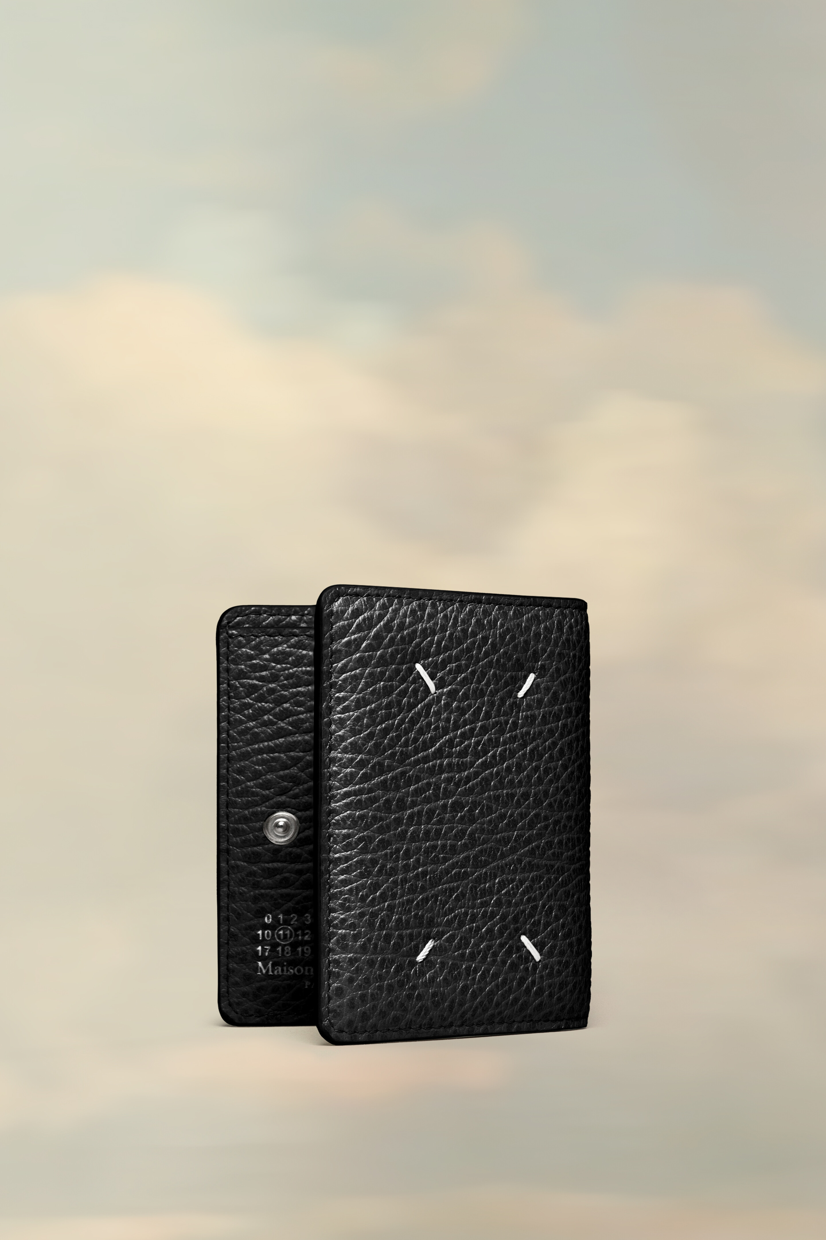 Porte-cartes de poche Four stitches | Femme Noir