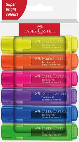 Faber-Castell Textmarker TL 46 SF 6er Kartonetui