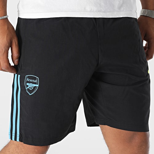 Short Jogging A Bandes Arsenal HZ2164 Noir