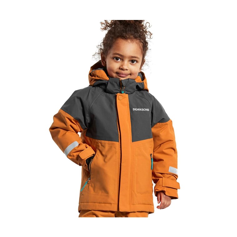 Didriksons Lun 3 Jacket Kids Burnt Glow