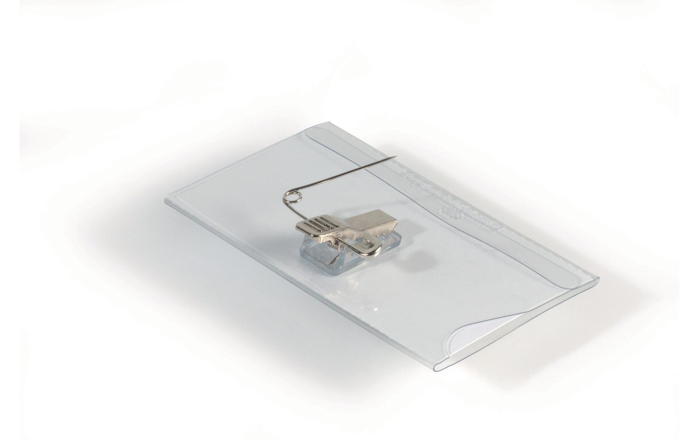 Namensschild mit Clip 54 x 90 mm, 50 StückNamensschilder
