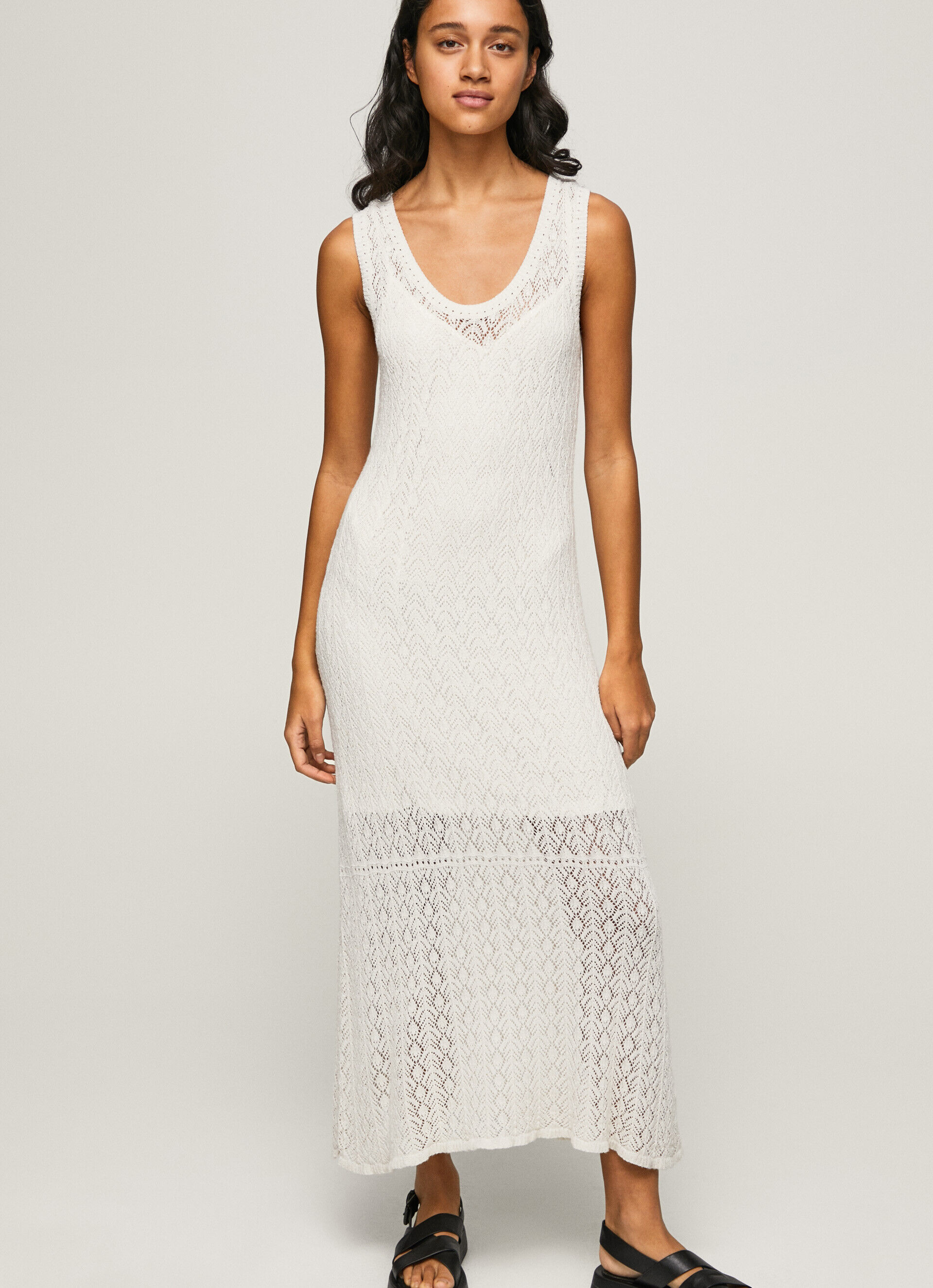 VESTIDO DE TRICÔ FARAH - branco