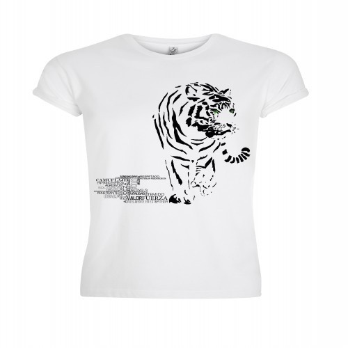 Camiseta masculina Lazy de algodão orgânico, branca