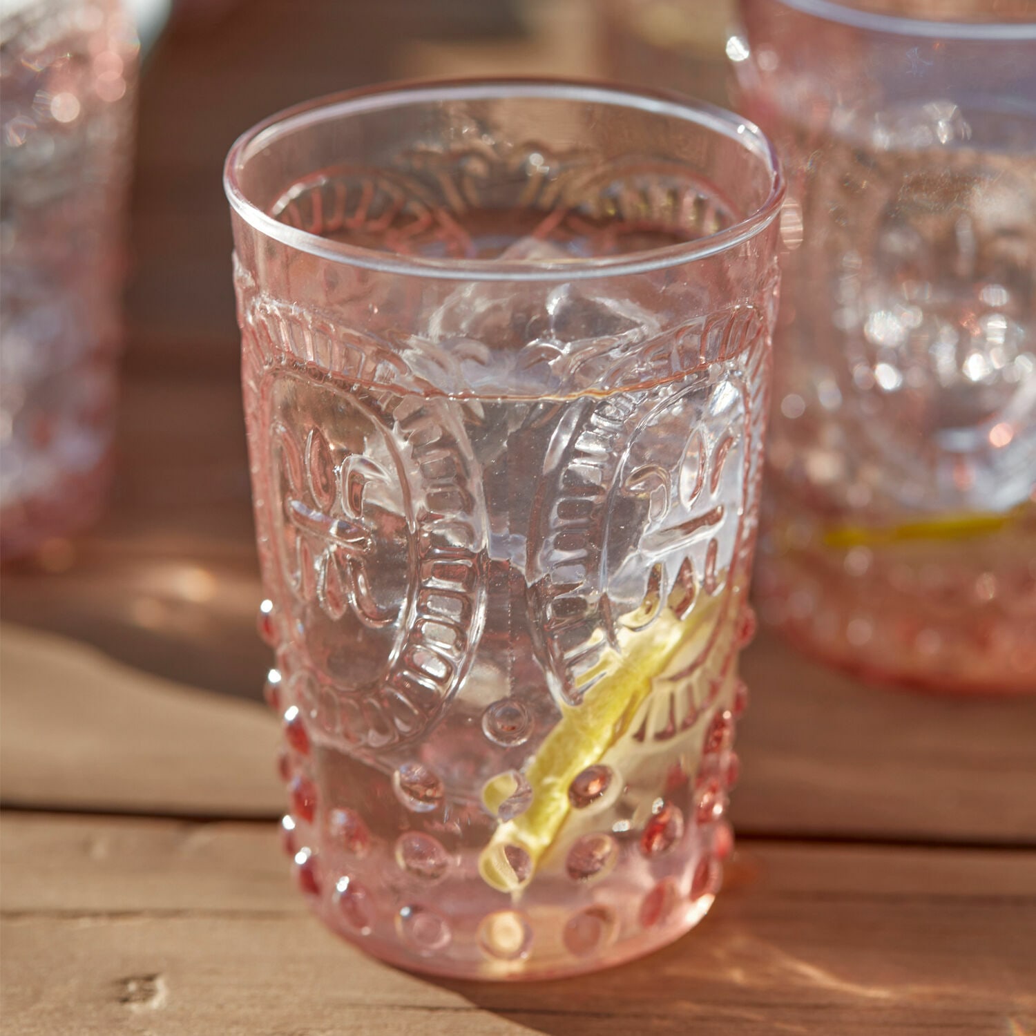 Glas 6er Set Fleury rosa