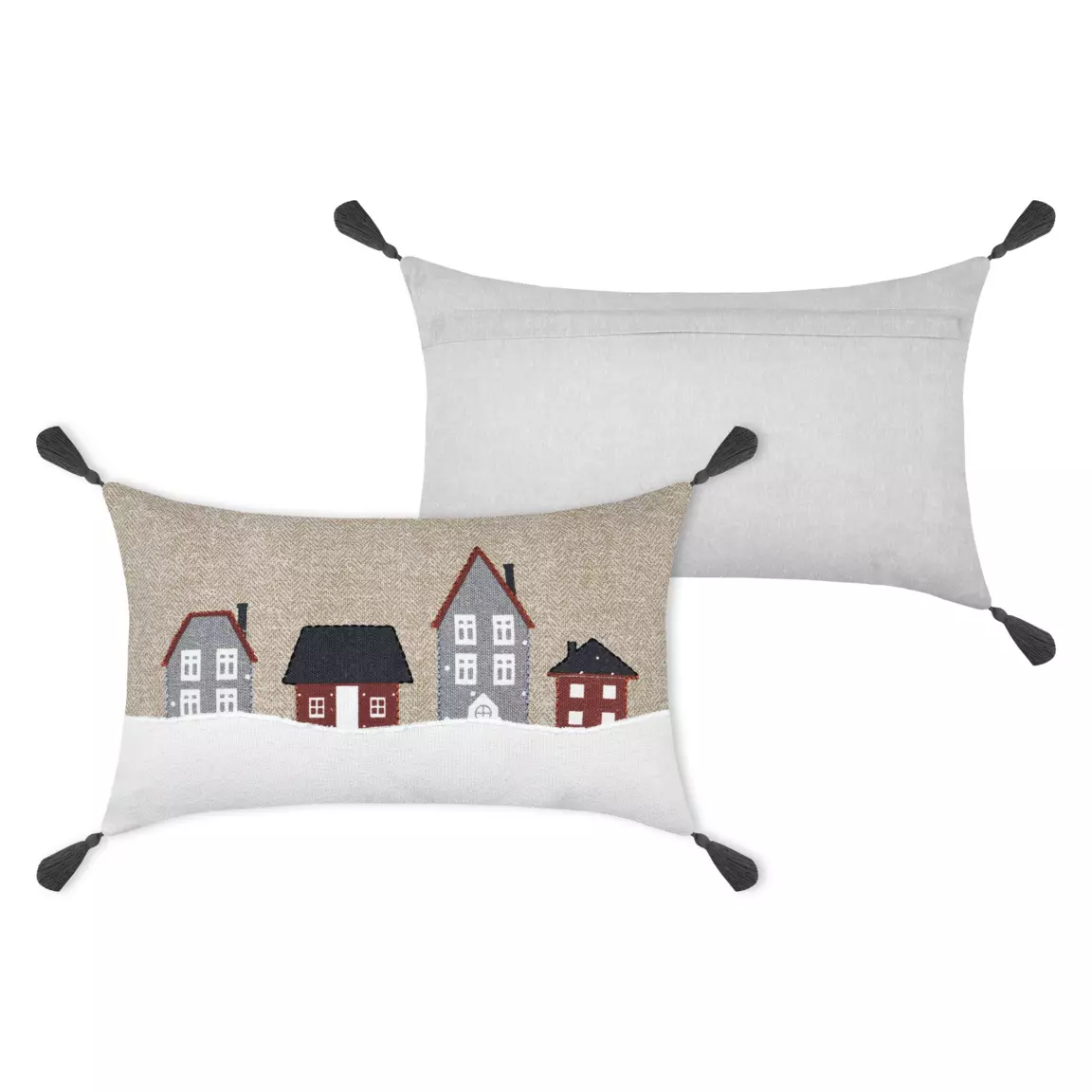 Coussin rectangulaire coton (30 x 50 cm) Cornouailles Beige