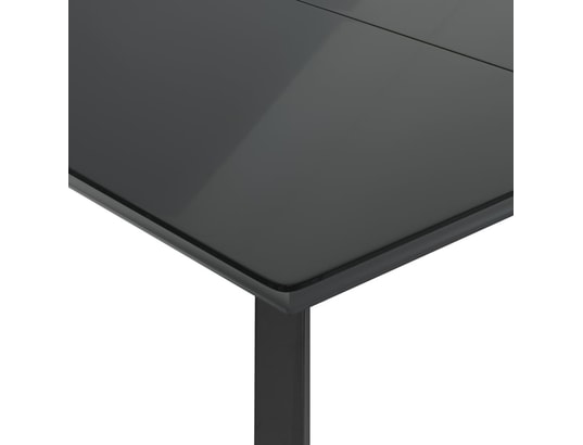 VIDAXL - Ensemble table et chaises Ensemble à manger de jardin et coussins 5 pcs gris clair rot...