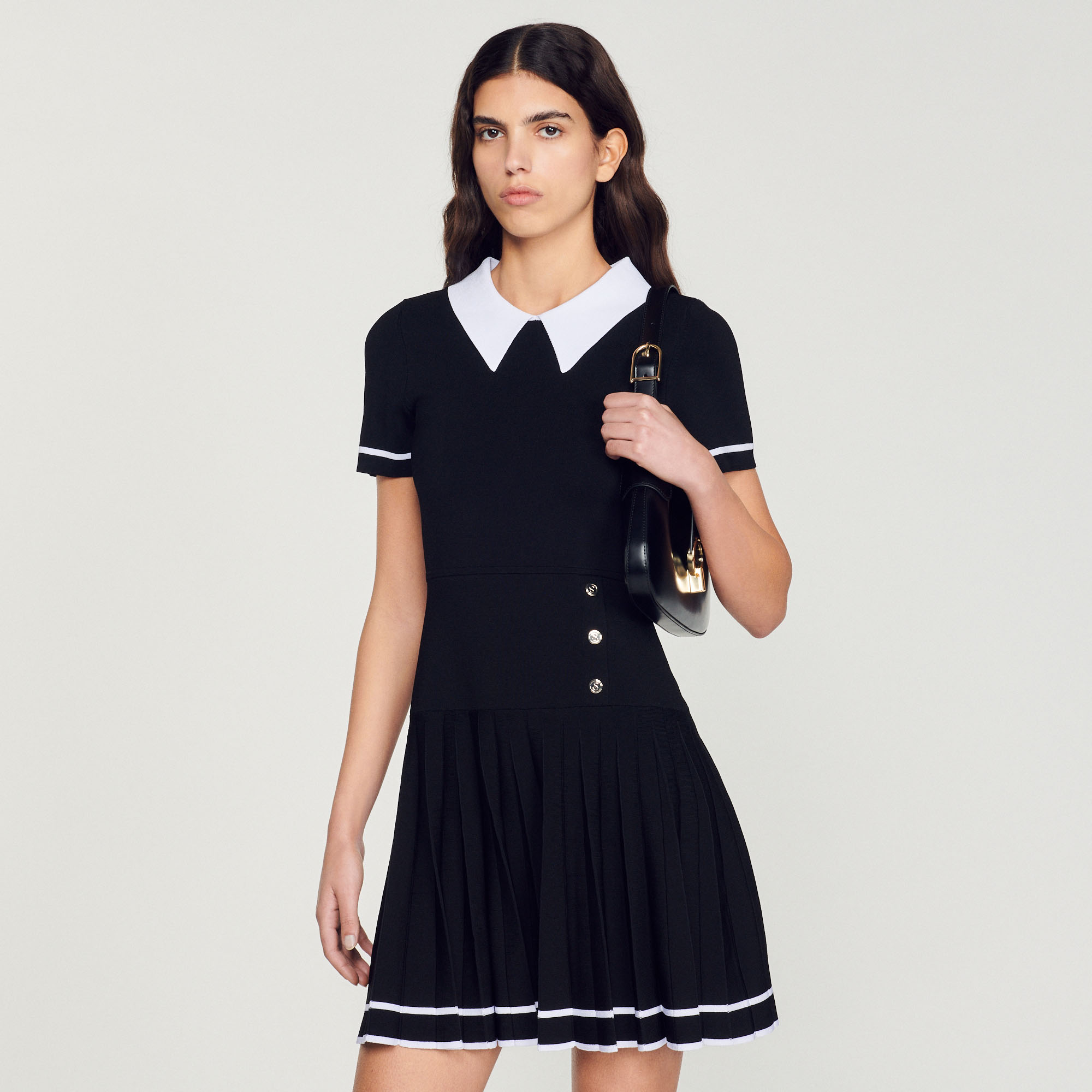 Robe courte en maille