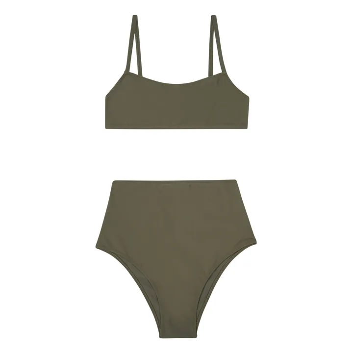 Lido Maillot 2 Pièces Taille Haute Unidici | Olive