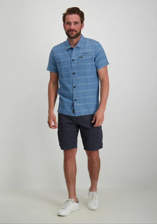 PME Legend Denim overhemd gestreept PSIS2404218