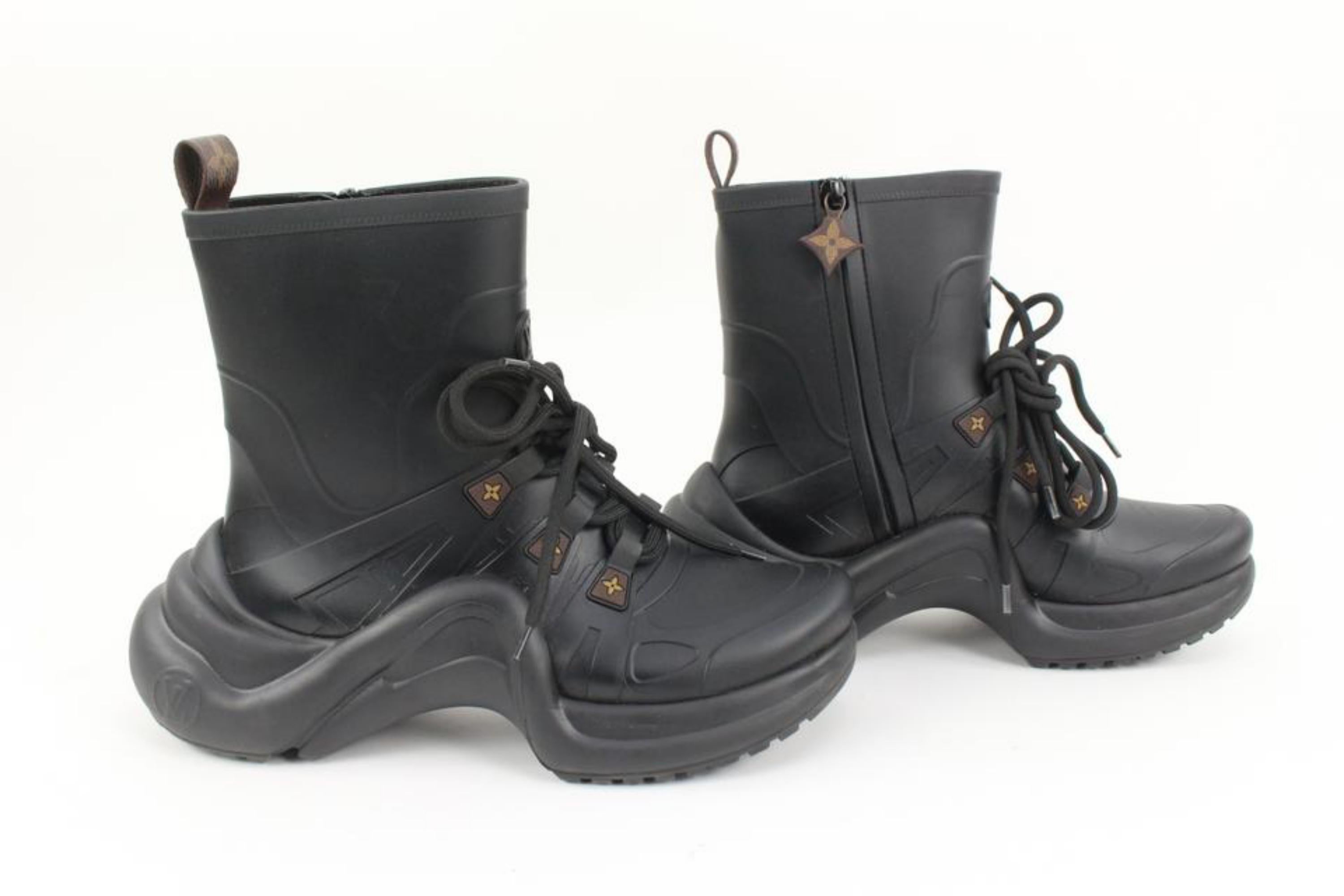 Louis Vuitton Women's Mat Rubber Monogram LV Archlight Sneaker Boots