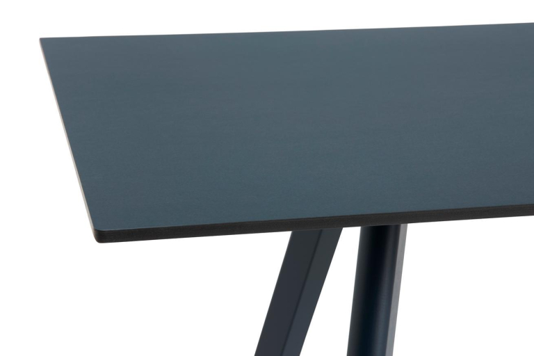 Hay Copenhague tafel CPH30 gelakt eiken 250x90 gelakt deep blue, smokey blue linoleum
