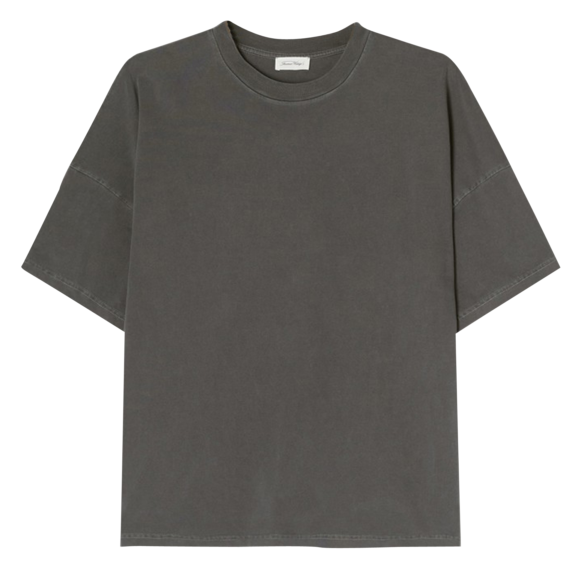FIZVALLEY - Tee-shirt regular-fit col rond en coton | Gris