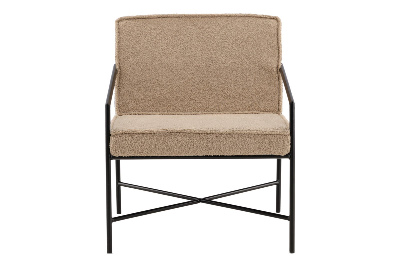 Rakel stol Beige teddystoff, sorte ben