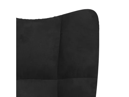 Chaise à bascule Noir Velours