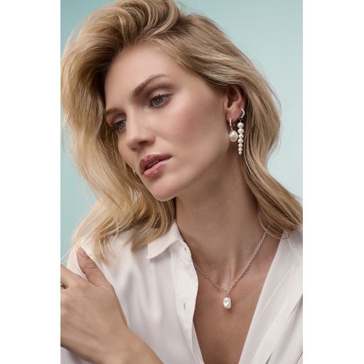 Sif Jakobs Jewellery Padua Uno Halskæde, Silver/Pearl